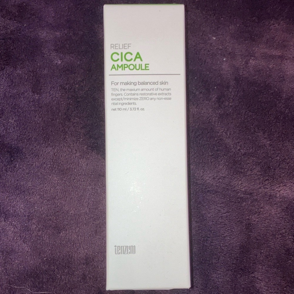 NWT - Korean Tenzero Relief Cica Ampoule